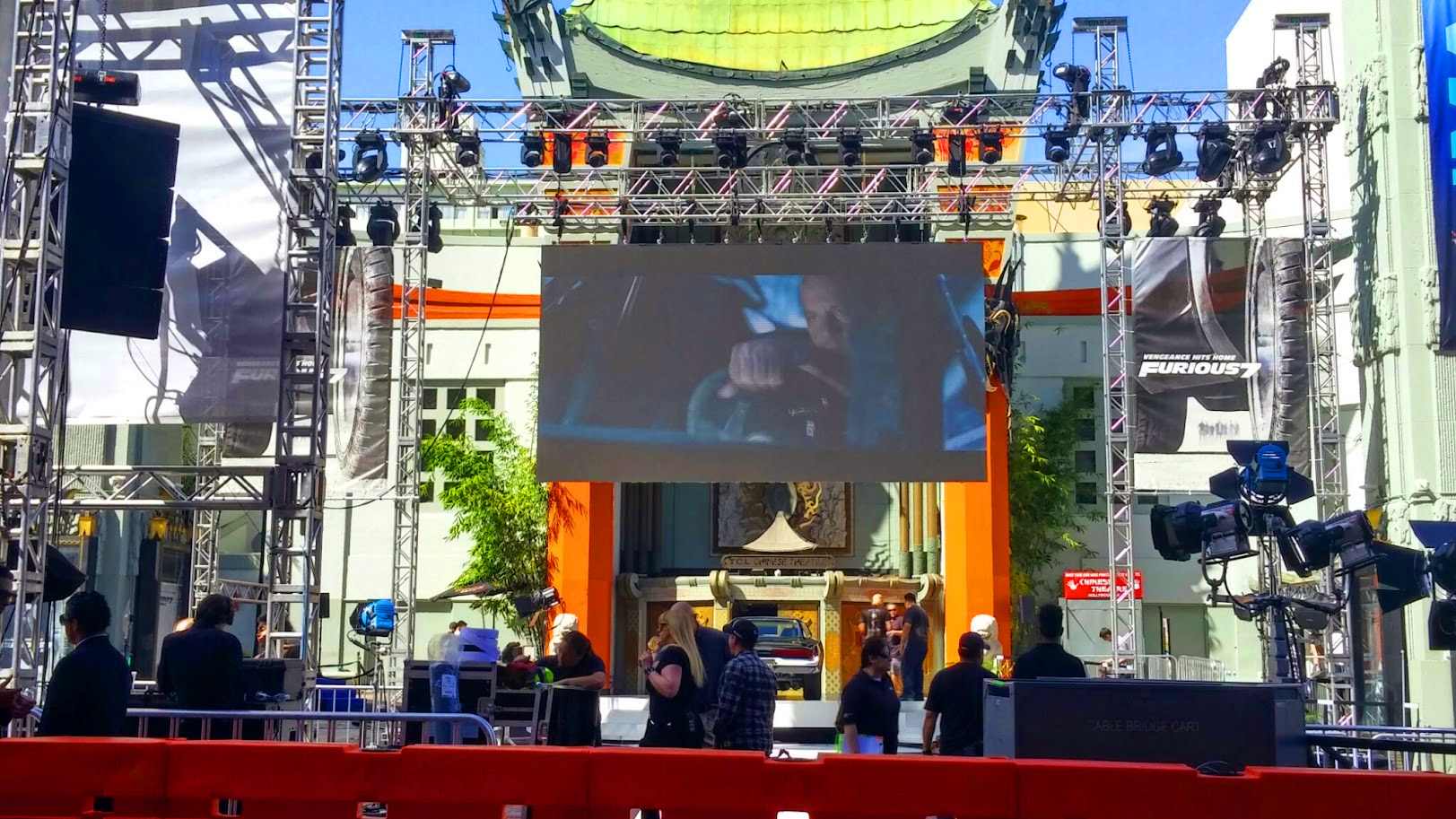 Furious 7 Hollywood franchise premiere at the historic TCL Chinese Theatre