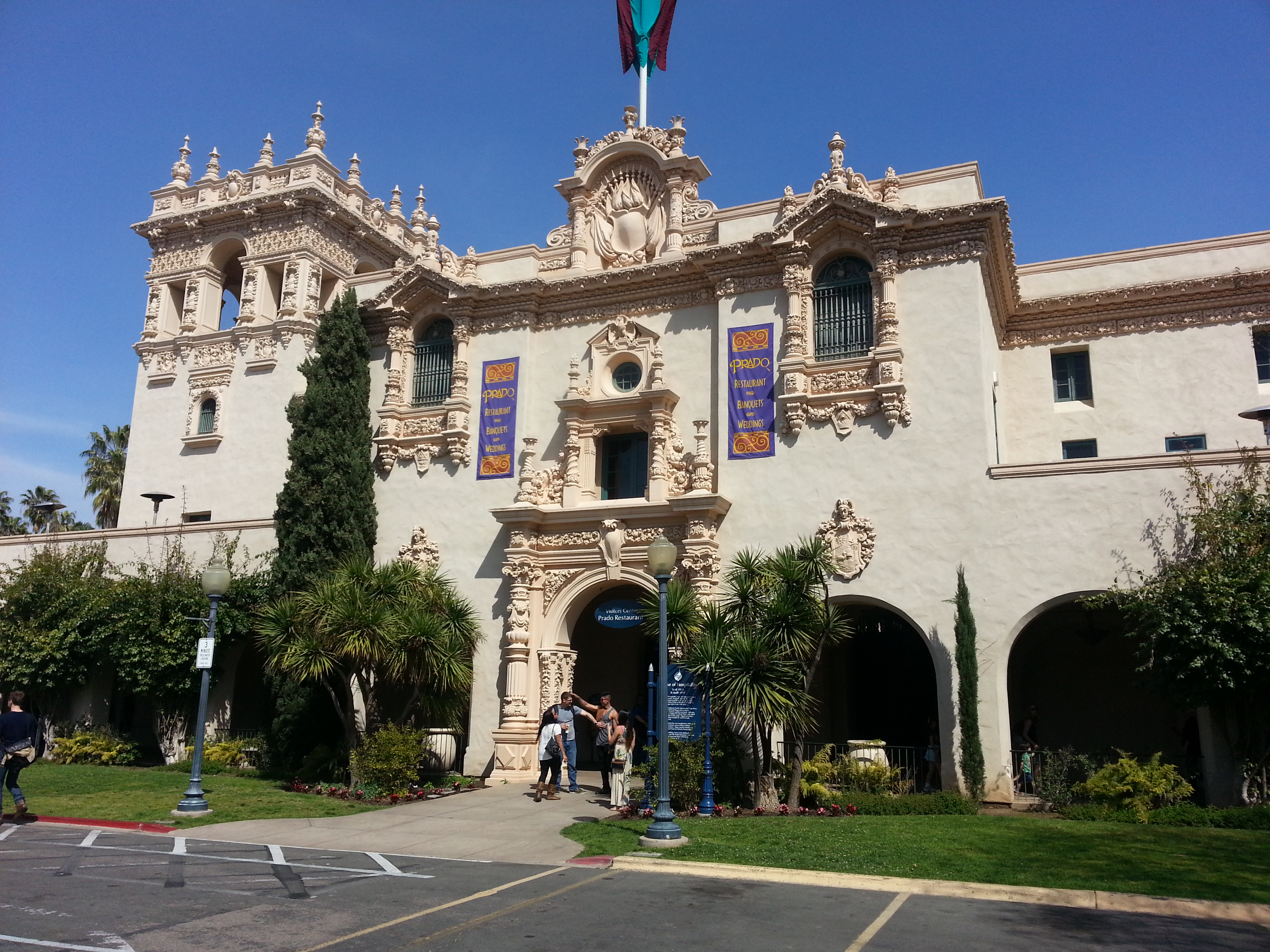 Ornate architecture and walking promenades in Balboa Park
