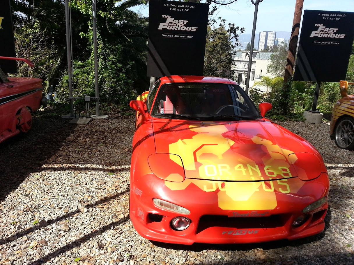 Iconic high-performance movie muscle car display