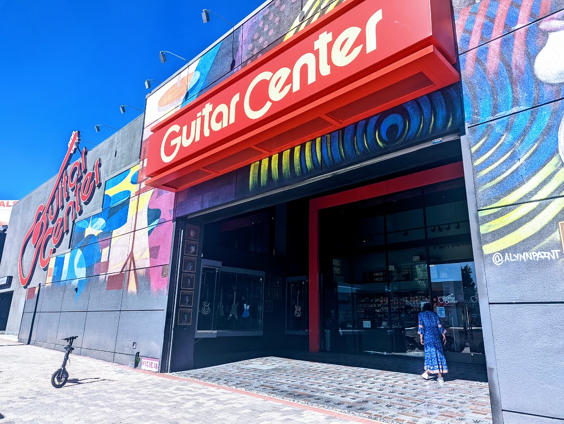 Guitar Center RockWalk handprints on Sunset Boulevard