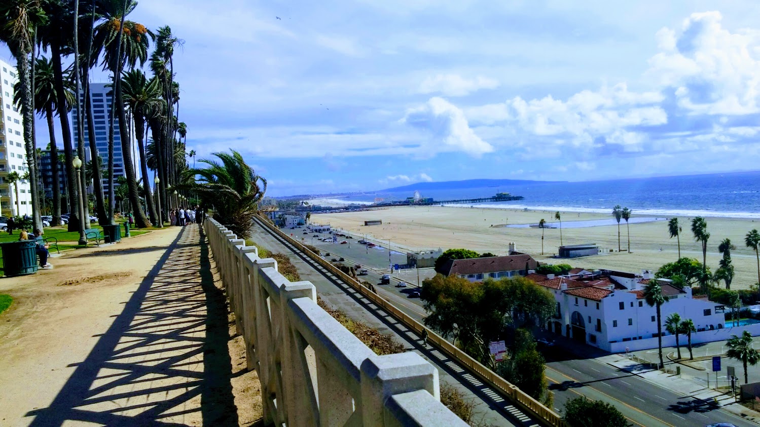 Santa Monica Beach and Pacific Park Pier near LAX
